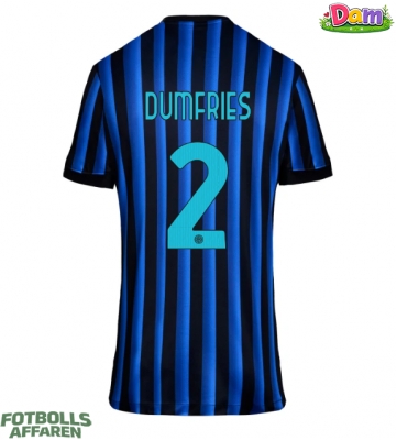 Inter Milan Denzel Dumfries #2 Hemmatröja Kvinnor 2025-26 Kortärmad